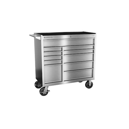 Champion Tool Storage FMPro Plus SST Tool Cabinet With Casters, 11 Drawer, Silver, Stainless Steel, 41 in W x 20 in D FMPSA4111RC
